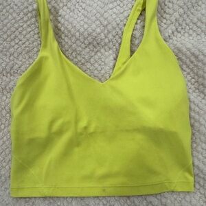 Lululemon Athletica Neon Yellow Align Tank